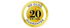 20 Year - No Clog Guarantee